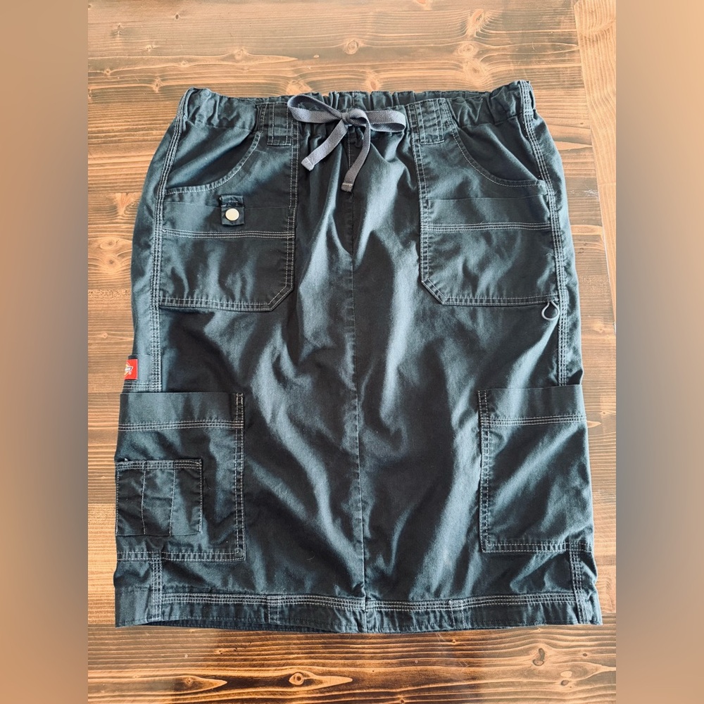 Dickies Black Cargo Skirt with Stitching Size L/XL Tall